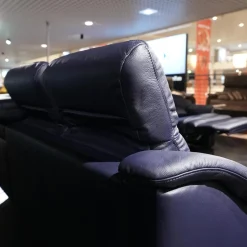 himolla Polstergruppen|Ecksofa 1505 Leder L24 Longru Pazifik Dunkelblau Inklusive Relaxsessel Small 7052 35U44