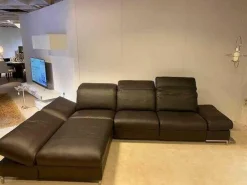 himolla Ecksofas|Ecksofa 1510 Leder Longlife Caffee 2 Sitze elektrisch verstellbar