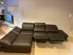 himolla Ecksofas|Ecksofa 1510 Leder Longlife Caffee 2 Sitze elektrisch verstellbar