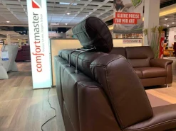 himolla Ecksofas|Ecksofa 1104 PRC Leder LL Soft 31 Nougat 281x251 Rücken Echt Wallfree