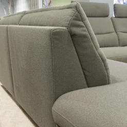 himolla Ecksofas|Ecksofa 1175 Spektra Stoff 24 Q2 Fashion Grau Fuß Metall Anthrazit Pulverbeschichtet