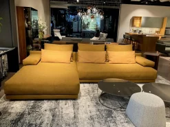 freistil Rolf Benz Ecksofas|Ecksofa 142 Stoff 1 Medium Braun Beige mit 8 Kissen