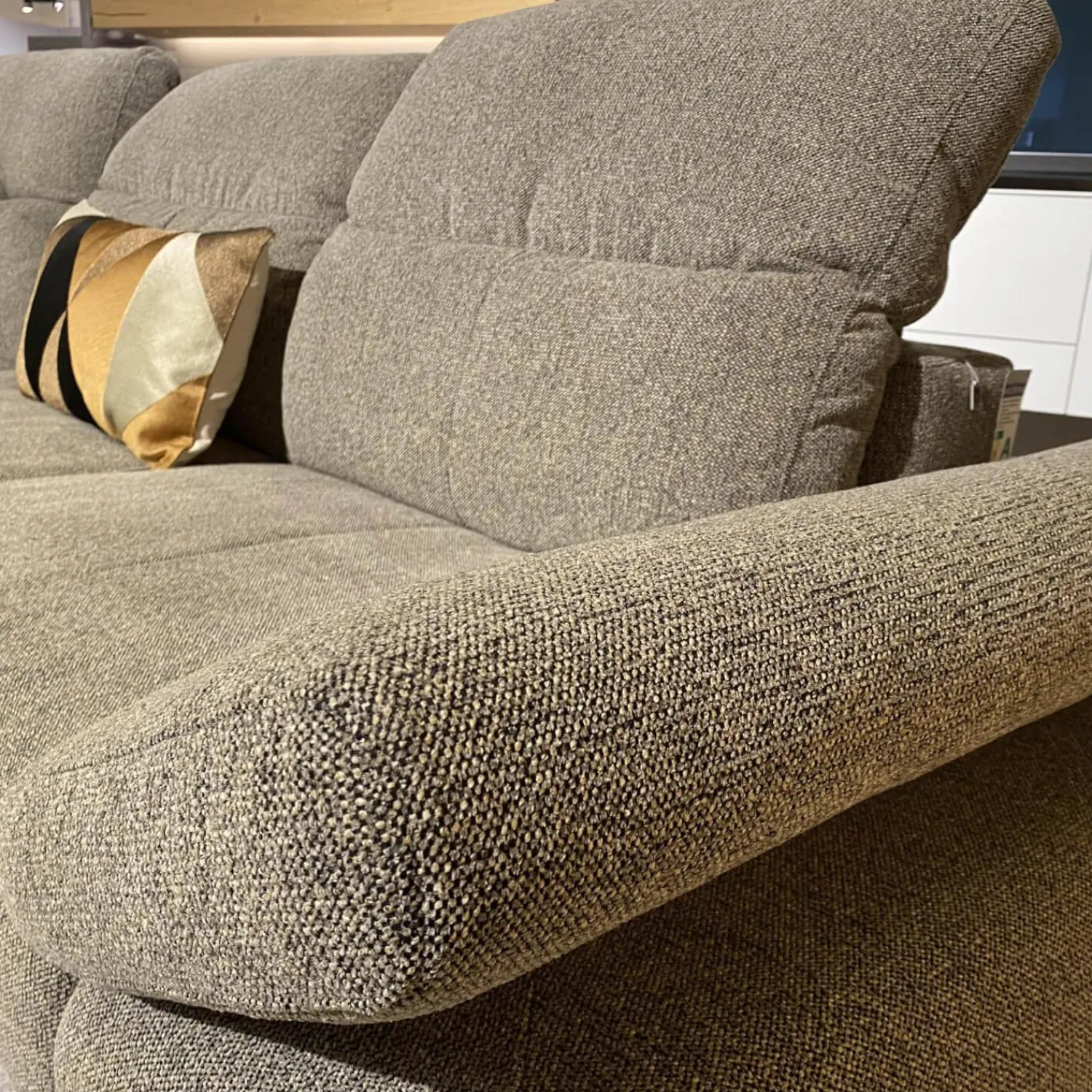 W. Schillig Ecksofas|Ecksofa 24405 Stoff 3 Pepper S2298 Grau