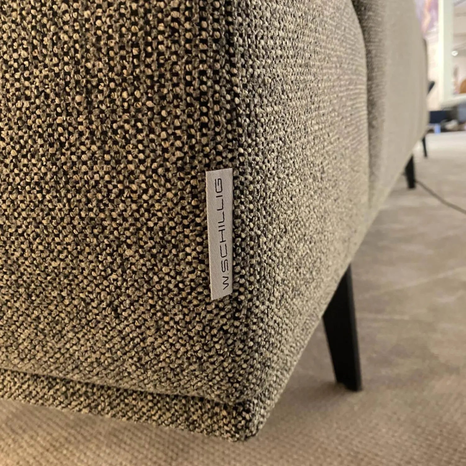 W. Schillig Ecksofas|Ecksofa 24405 Stoff 3 Pepper S2298 Grau