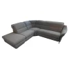 himolla Ecksofas|Ecksofa 1924 Stoff 24 Q2 Fashio Magma Grau Fuß Edelstahloptik
