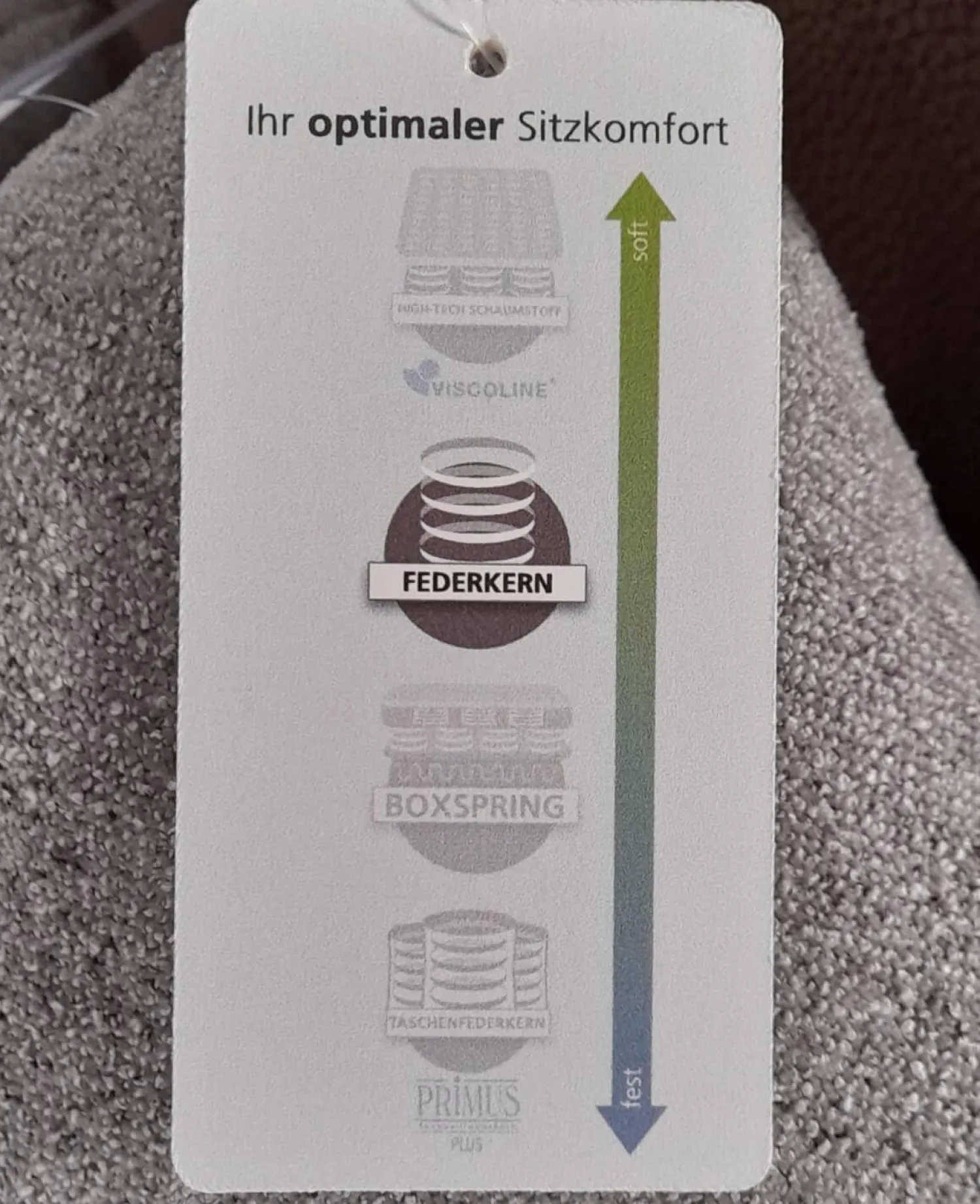 Arco Ecksofas|Ecksofa 50021 Stoff Ebba Quarz Grau Fuß Schwarz mit Kopfteilverstellung