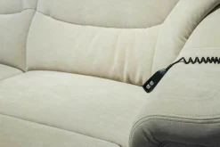 himolla Ecksofas|Ecksofa 1951 Stoff Nuvano Sand Beige Relaxfunktion