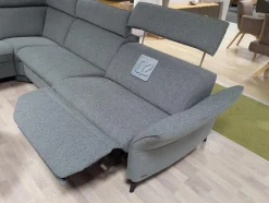 himolla Ecksofas|Ecksofa 1926 Stoff Q2 Melange Mare Grau mit Relaxfunktion