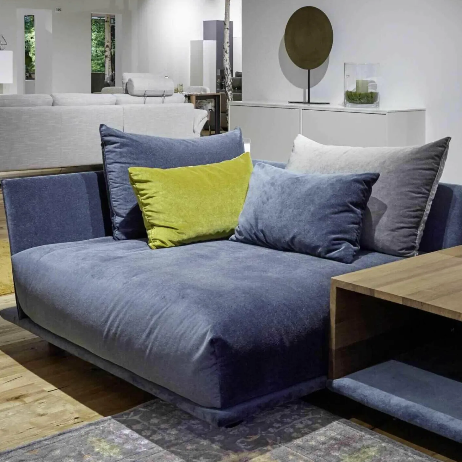 Bullfrog Ecksofas|Ecksofa 0118 Stoff Taubenblau