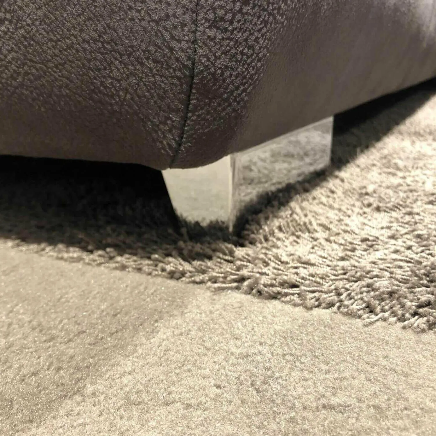 Megapol Ecksofas|Ecksofa Agent Stoff Saddle Anthrazit mit Verstellfunktionen und Stauraum