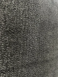 Bullfrog Ecksofas|Ecksofa Akito Leder Crazy Nubuk 2510 73 Graphit Grau Plateau Räuchereiche Winkelfuß Stahl Schwarz Matt