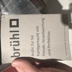 Brühl Ecksofas|Ecksofa Alba System M Leder 5669 0020 Lama Braun Winkelfuß Verchromt Glänzend Mit Kopfstützenbügel