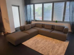 Brühl Ecksofas|Ecksofa All Together Stoff 4057 0096 Grau Inklusive Hocker