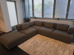 Brühl Ecksofas|Ecksofa All Together Stoff 4057 0096 Grau Inklusive Hocker