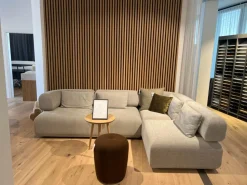 Brühl Ecksofas|Ecksofa All Together Stoff 4499 90 Grau Füße Kunststoffgleiter Schwarz Mit Kissen