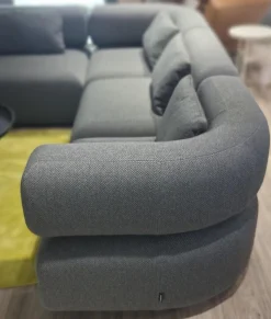 Brühl Ecksofas|Ecksofa All Together Stoff 44 0093 Grau mit 4 Kissen