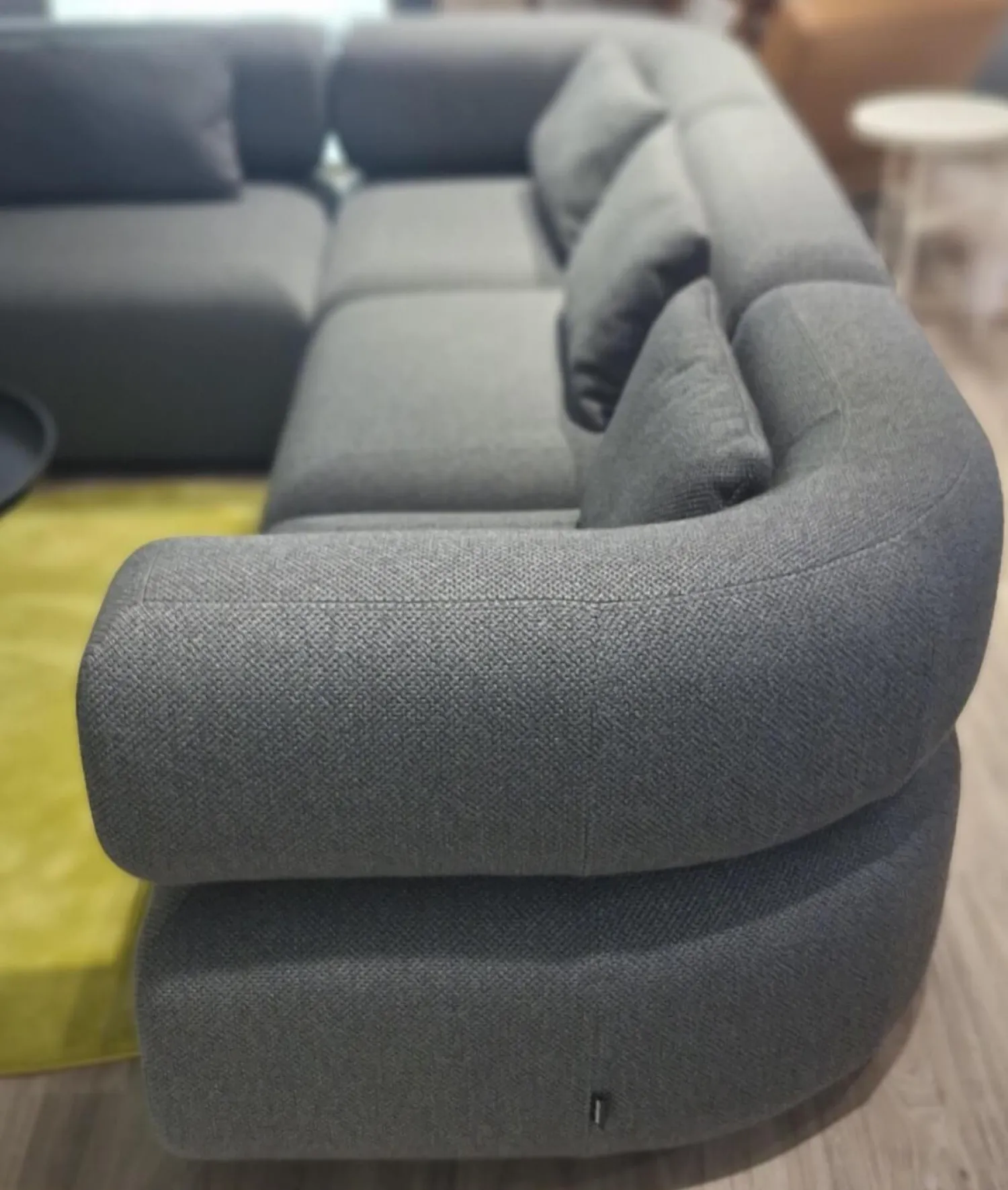 Brühl Ecksofas|Ecksofa All Together Stoff 44 0093 Grau mit 4 Kissen