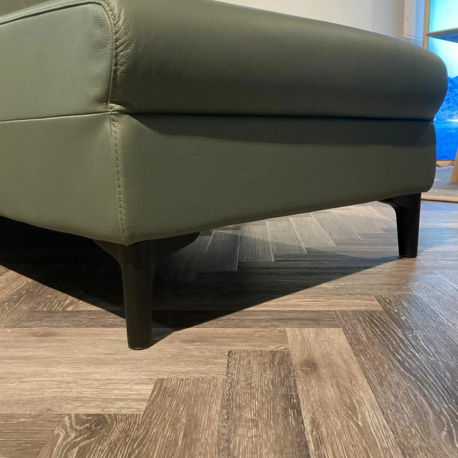 Stressless Ecksofas|Ecksofa Anna Leder Batick Thymian Grün mit Verstellfunktionen