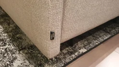 Ditre Italia Ecksofas|Ecksofa Arloth High Bezug Stoff Plaza 003 Beige Grau Gestell Leder Braun Orange Füße Schwarz Metall Inklusive Poufs Und Couchtische