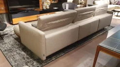 Ditre Italia Ecksofas|Ecksofa Arloth High Bezug Stoff Plaza 003 Beige Grau Gestell Leder Braun Orange Füße Schwarz Metall Inklusive Poufs Und Couchtische