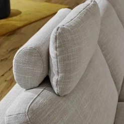 Activineo Ecksofas|Ecksofa Barcley Stoff City 4 Grau Füße Schwarz Mit Relaxfunktion