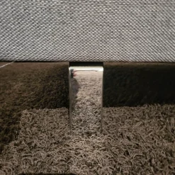 Activineo Ecksofas|Ecksofa Bergamo Stoff III Grau Winkelfuß Metall Inklusive Kopfstützen Und Sitztiefenverstellung