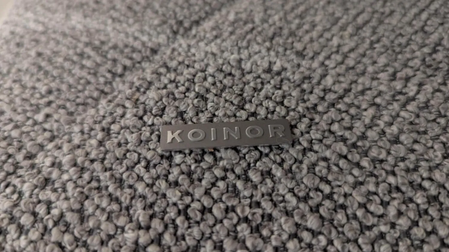 Koinor Ecksofas|Ecksofa Calmo Stoff 13 Cosmo 97 Grau Metallkufen Schwarz Matt Mit Fußteilverstellung Und Kopfteilverstellung Inklusive 3 Kissen