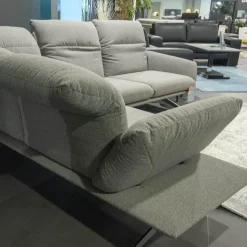 Koinor Ecksofas|Ecksofa Calmo Stoff 13 Educa 93 Sitz Polyschaum M-Kufe Nickel Satiniert