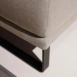 Rolf Benz Ecksofas|Ecksofa Cara Bezug Stoff 14.162 Steingrau Fuß Kufe Stahl Schwarz Ablage Eiche Furniert Mit Verstellbarem Rücken