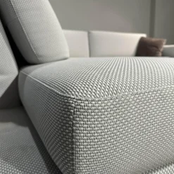 Rolf Benz Ecksofas|Ecksofa Cara Stoff 22.309 Achalgrau Gestell Kufe In Stahl Schwarz Mit Niedrigem Rückenkissen