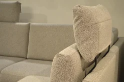 Rolf Benz Ecksofas|Ecksofa Cara Stoff Weißgrau 26.202 mit Holz-Ablage Schwenkbar