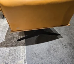 Koinor Ecksofas|Ecksofa Ceda Leder B Bonito Sole Gelb Metallkufe Schwarz Matt Pulverbeschichtet Inklusive Zwischentisch Und Nierenkissen