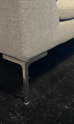 B&B Italia Ecksofas|Ecksofa Charles Large Stoff Cat A 2816251 Astro Grau Mit 9 Kissen