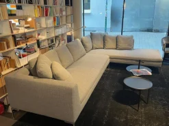 B&B Italia Ecksofas|Ecksofa Charles Large Stoff Cat A 2816251 Astro Grau Mit 9 Kissen