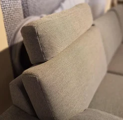 Erpo Ecksofas|Ecksofa Classics CL500 Stoff 18 2022.80 Grau mit Kopfstütze