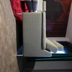 Erpo Ecksofas|Ecksofa Classics Stoff Sugar Natur Fuß 59 Aluminium mit Hocker