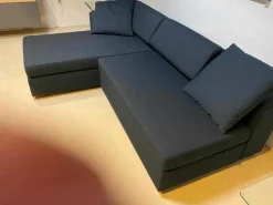 Brühl Ecksofas|Ecksofa Clip Stoff 69 Blau mit Schlaffunktion