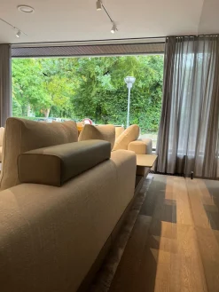 Minotti Ecksofas|Ecksofa Connery Stoff Bright 01 Bianco Cat. H Weiß