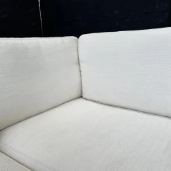 COR Ecksofas|Ecksofa Conseta Bodenfrei Stoff 7149 Weiß Schmalfüße F04 Feinstruktur Stahl Mit Filtgleiter