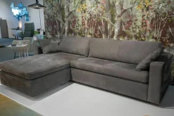 COR Ecksofas|Ecksofa Conseta Leder Puro 681 Graphitgrau mit 2 Armlehnkissen