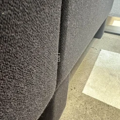 COR Ecksofas|Ecksofa Conseta Stoff 9168 Anthrazit Gestell Anthrazit Mit Stoff Bezogen Mit Kissen Und Kopfstütze