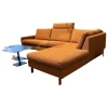 COR Ecksofas|Ecksofa Conseta Stoff 8202 Rost Orange Schmalfuß Orange Inklusive Kopfstütze