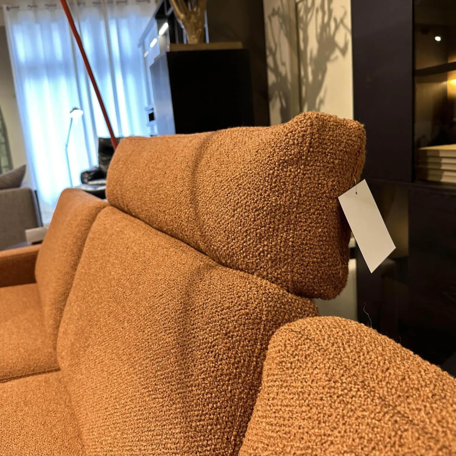 COR Ecksofas|Ecksofa Conseta Stoff 8202 Rost Orange Schmalfuß Orange Inklusive Kopfstütze