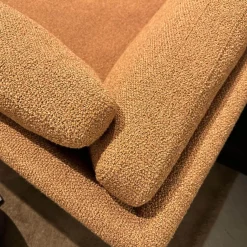 COR Ecksofas|Ecksofa Conseta Stoff 8202 Rost Orange Schmalfuß Orange Inklusive Kopfstütze