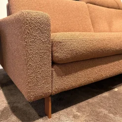COR Ecksofas|Ecksofa Conseta Stoff 8202 Rost Orange Schmalfuß Orange Inklusive Kopfstütze