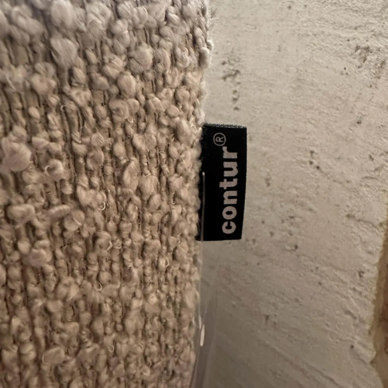 Contur Ecksofas|Ecksofa Cuneo 60 Bezug Stoff Verati Silvera 19 Greige Grau Metallfüße Schwarz Lackiert