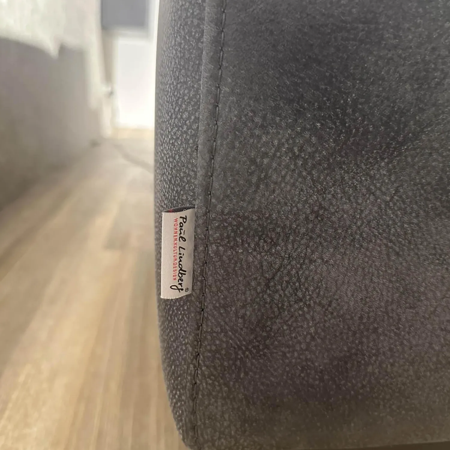 Paul Lindberg Ecksofas|Ecksofa Deno PL Leder W9 Schwarz Füße Metall Schwarz Mit Relaxmotor