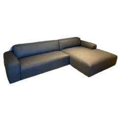 Natura Ecksofas|Ecksofa Denver Leder W2 Anthrazit Grau