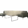 DFM Ecksofas|Ecksofa Diego Stoff Remi 158 Niagara Grau Inklusive Holzablage