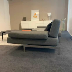 De Sede Ecksofas|Ecksofa DS904 Stoff Parnell Gestell Poliert mit 3 Kissen Leder Black